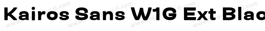 Kairos Sans W1G Ext Black Regular字体转换